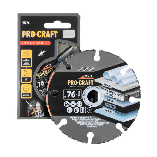 Rezný, karbidový kotúč Procraft WC76 - 1