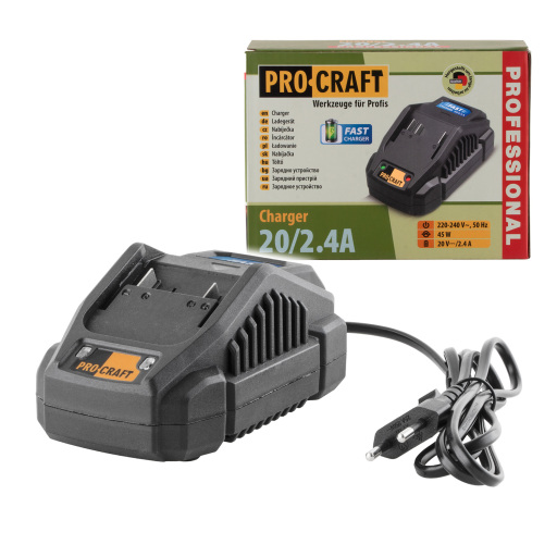 Nabíjačka pre 20 V Li-ion batérie Procraft 20/2.4 A. - 1